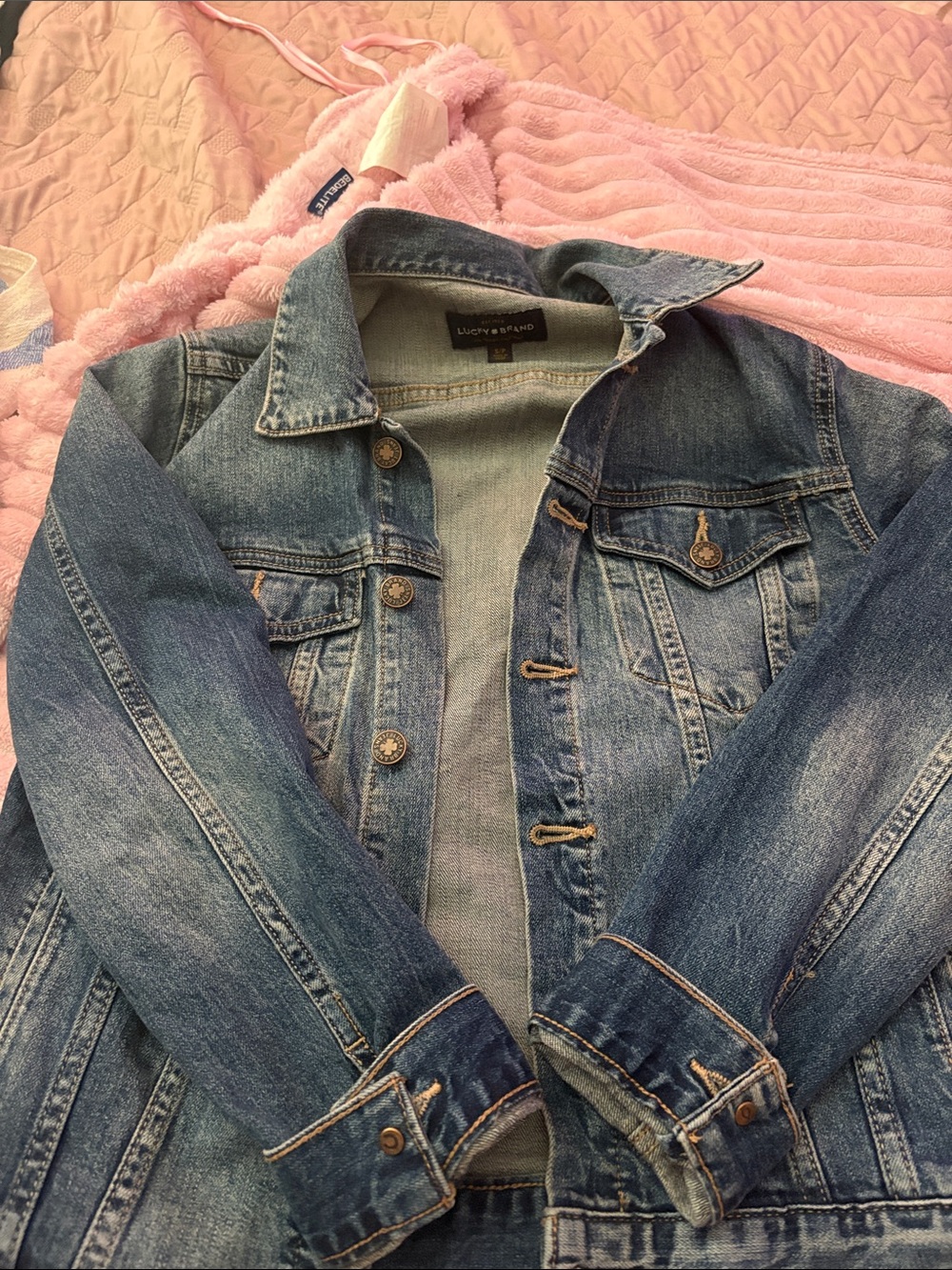 Lucky Brand Faded Blue Denim Jacket
